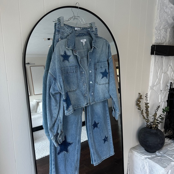 Forever 21 Blue Denim Jacket set - Picture 3 of 9